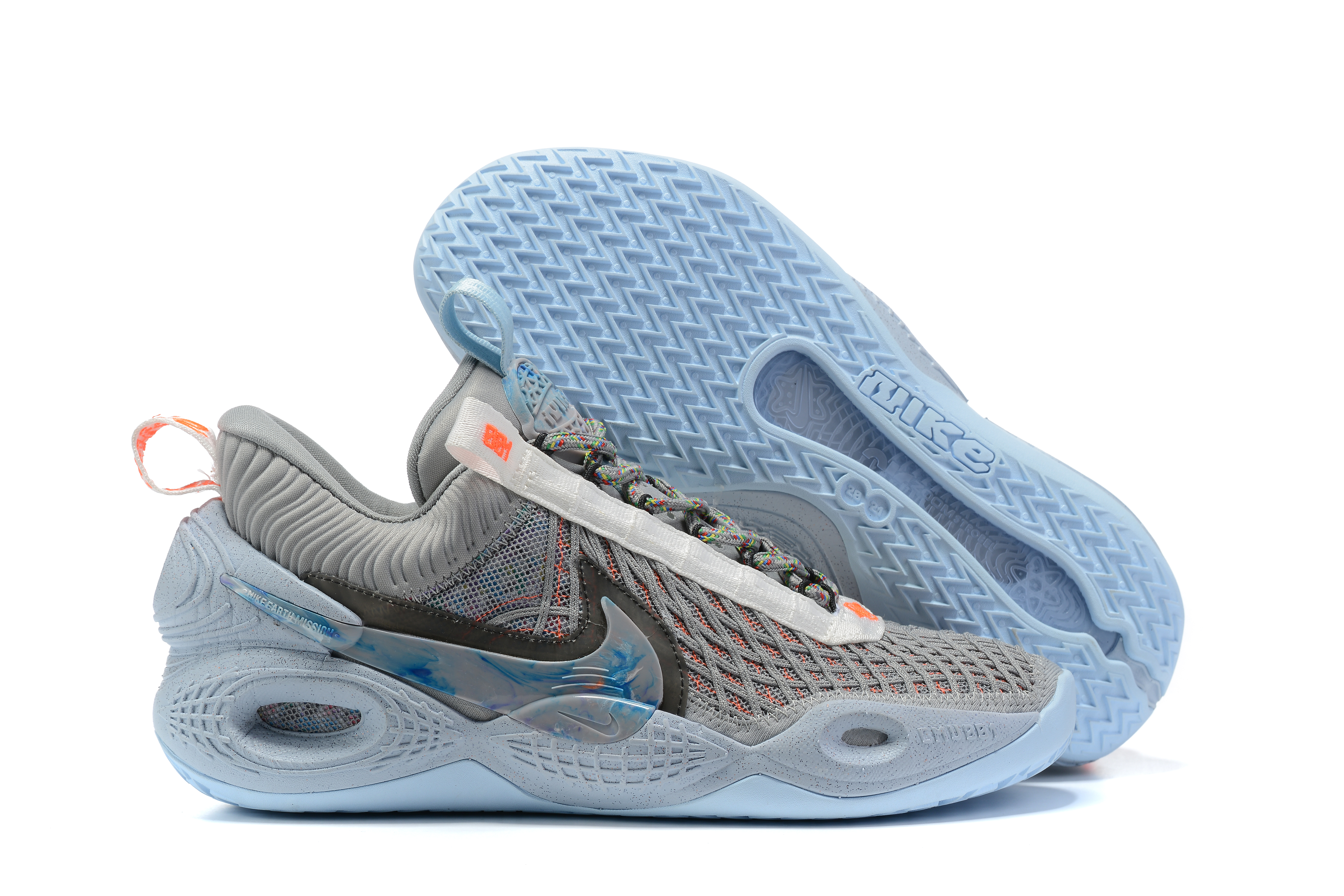 2021 Nike AD Cosmic Unit EP Grey Ice Sole Basketball Shoes - Click Image to Close